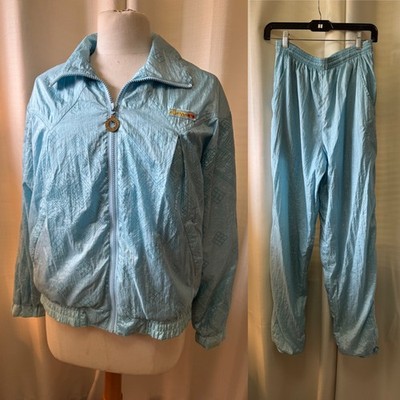Vintage Ellesse Women's Track Suit-Aqua Blue- Medium- Two Piece Casual-GREAT