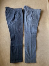 Lot 2 Mens Dockers Chaps Tweed-look Slim Dress Pants SZ 32x32 Grey