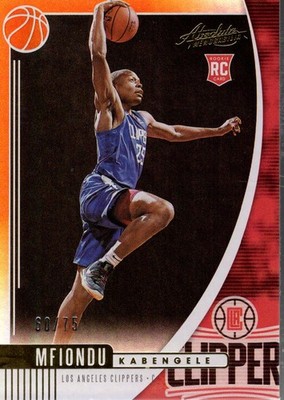 2019-20 Absolute Memorabilia Orange #90 Mfiondu Kabengele /75 - BSK
