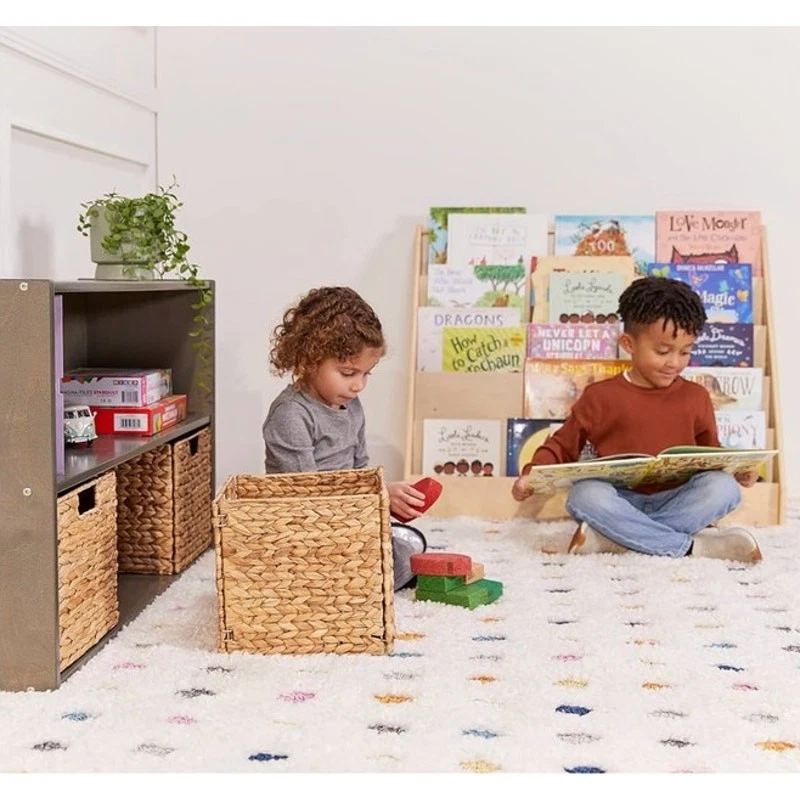 Expositor de libros de una cara ECR4Kids, estantería de aula, natural Foto 3 de 4