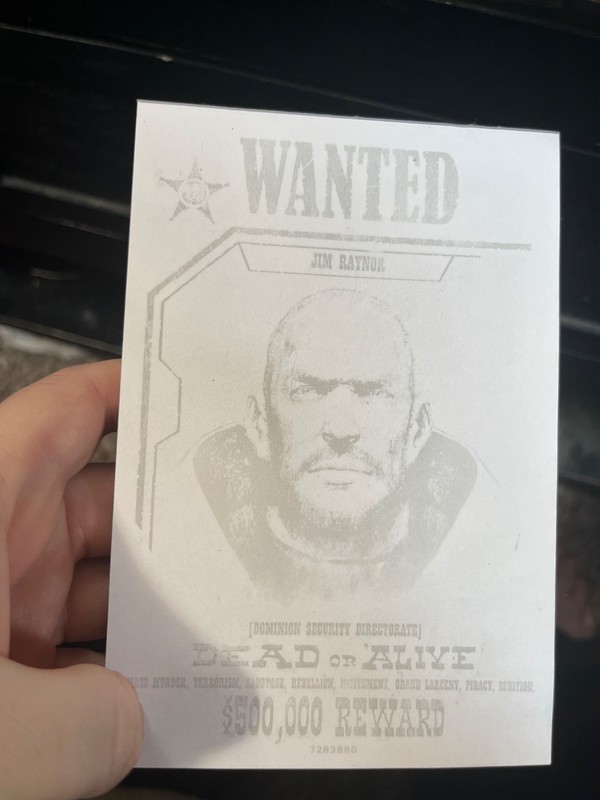 StarCraft 2: WANTED Jim Raynor Crime Poster Style Collector Note Pad 4"x6"