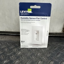 Leviton Decora In-Wall Humidity Sensor for Bathroom Exhaust Fan Control Switch