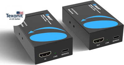 4K HDMI Extender over Fiber Optic Balun - Ultrahd 4K @ 60Hz 4:4:4 DR, CEC, HDR10