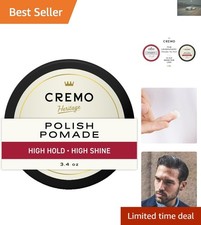 Versatile Shine Pomade for Men - High Hold for All Hair Types, 3.4 oz