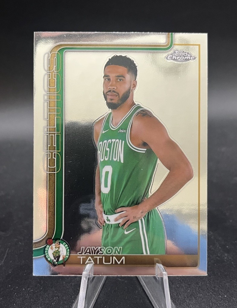 2025-26 Topps Chrome JAYSON TATUM Image Variation SP Card Celtics #49