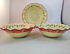 Set of 3 Pfaltzgraff Napoli 8 1/2" Fluted Individual Pasta Bowls