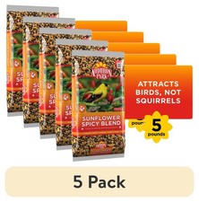  5 pack Audubon Park Sunflower Spicy Blend Wild Bird Food, Dry