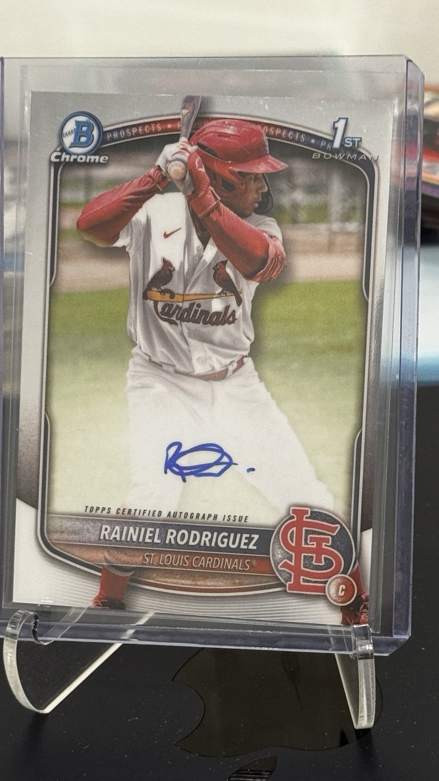 2025 Bowman Chrome Rainiel Rodriguez 1st Bowman Auto Base