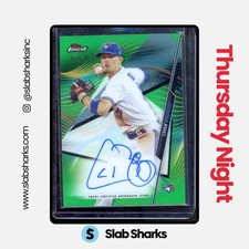 2020 TOPPS FINEST #FA-CB CAVAN BIGGIO AUTO GREEN REFRACTOR /99