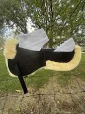  Australian Sheepskin Correction Half Pad Rear Trim, Shims spine Free size Large
