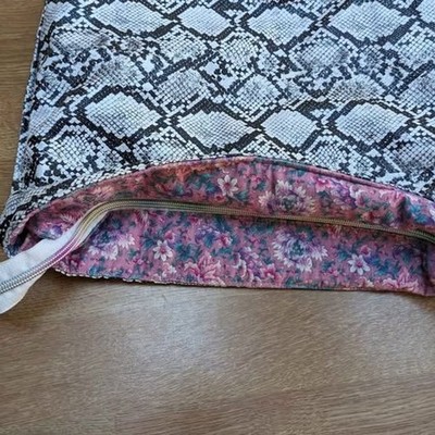 Handmade Shoulder Bag | Snakeskin Print Festival Playful Artsy Quirky Fun