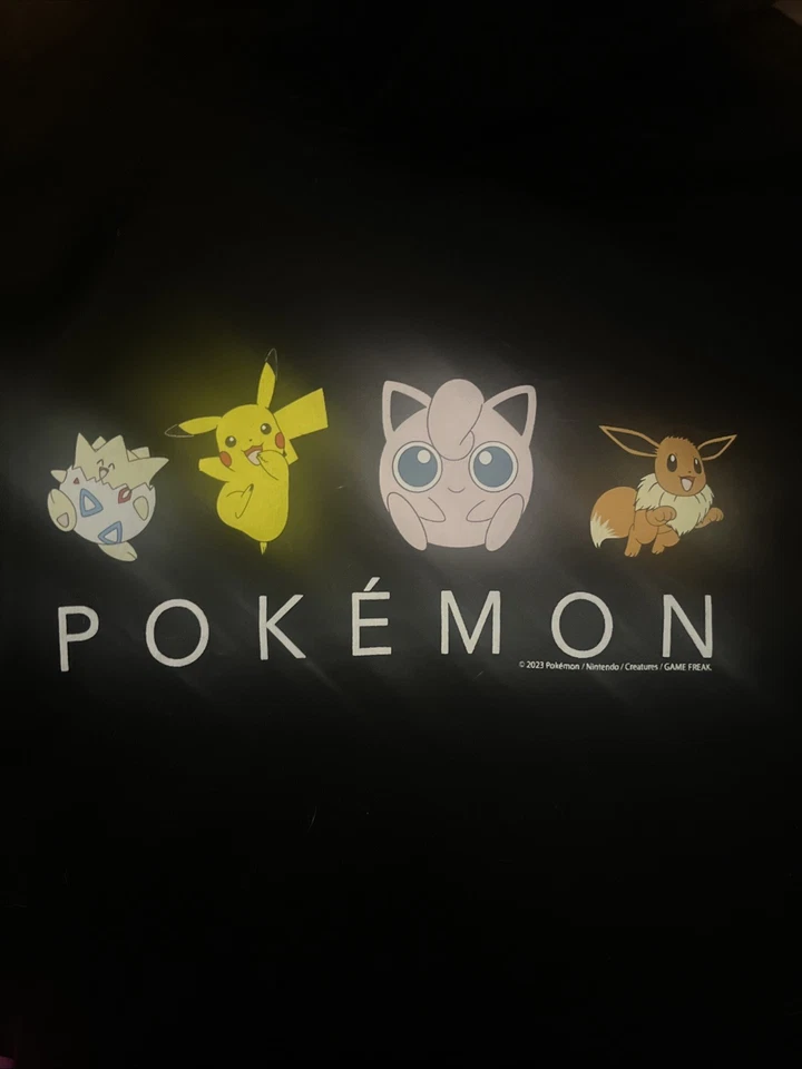 Sudadera con Capucha Pullover Pokémon Negro Azul Marino Antiguo Niños Jóvenes Talla XLARGE (14/16) Unisex Foto 3 de 4