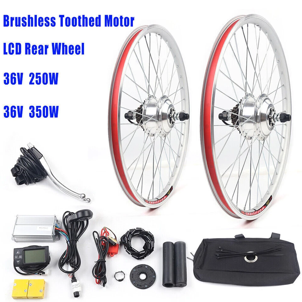 26" 28" Elektro-Fahrrad Ebike Umbausatz SET 36V 250W 350W E-Bike Conversion Kit - Bild 3 von 4