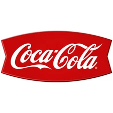 Coca-Cola Fishtail Wall Decal Embossed Look Officially Licensed Made In USA