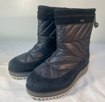 UGG Beck Winter Boots Women's Black Quilted 220 Gr Insulated Waterproof - US 6.5