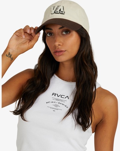 RVCA PARCHEADA - GORRA PAPÁ PARA MUJER GORRA NATURAL UVJHA00145 NAT PRECIO DE VENTA SUGERIDO POR EL FABRICANTE 32 £ - Imagen 6 de 6