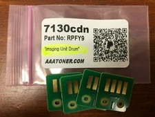 4 x RPFY9 DRUM Chip (IMAGING UNIT) for Dell 7130cdn, 7130cdn Color Laser Refill