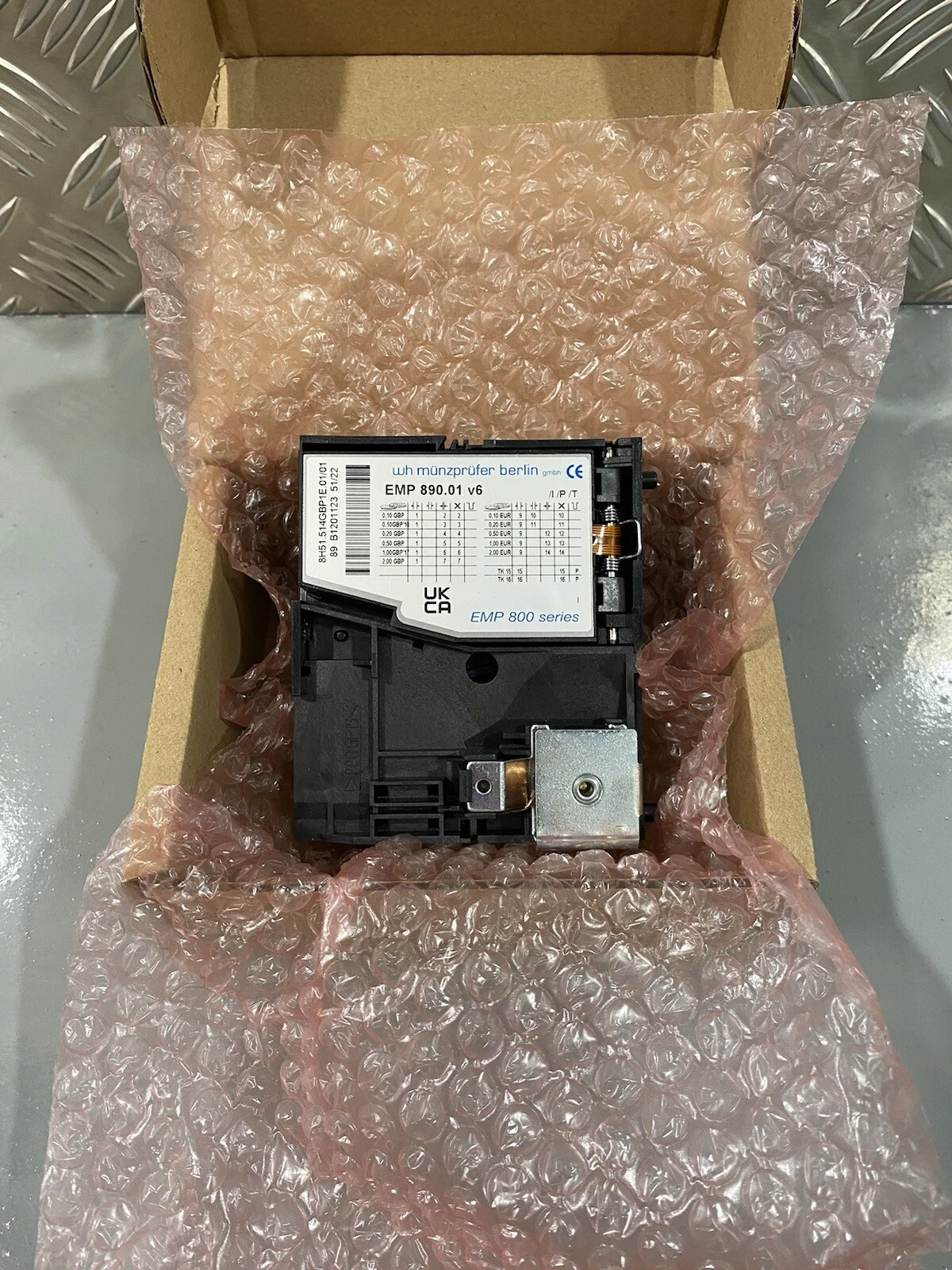 Munzprufer EMP 890.01 v6 EMP 800 Series Coin Acceptor Machine Unit - Brand New
