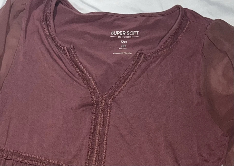 Lote de 3 Camisas Tops Para Mujer Grandes Manga Larga y Corta CATO, Gibson y Latimer Foto 3 de 4