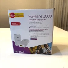 NetGear Powerline 2000 PLP2000 Extended Internet Access PLP2000