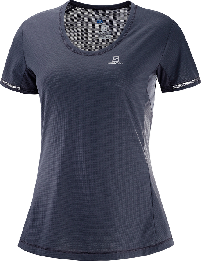 Salomon Maglietta Donna Agile SS Maniche Corta Camicia Running Media