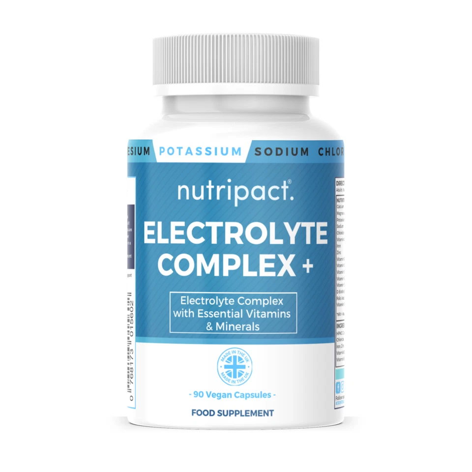 NUTRIPACT Electrolyte Supplement Hydration Recovery & Salts Keto 90 Capsules (not Tablets)