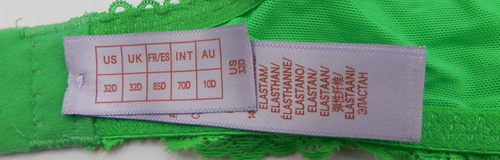 Neu mit Etikett Savage X Fenty ungefütterter Spitzen-BH grün 32D Bügel - Bild 3 von 4