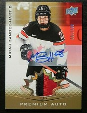 2021-22 21/22 Team Canada Women PREMIUM AUTO PATCH #56 Micah Zandee-Hart / 199