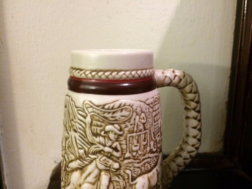 Vintage Avon Mini Classic 1983 Ceramic Beer Stein Mug Hand Made Brazil - Picture 5 of 11
