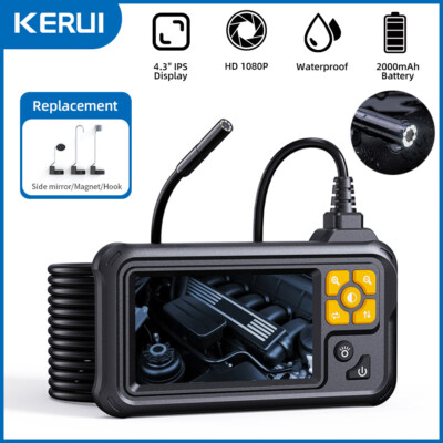 1M/3.3FT Industrial Endoscope Camera 1080P HD 4.3'' Borescope Inspection Camera
