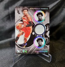2020-21 Panini Noir Newsreels Jerseys Tags #7 Cam Reddish
