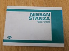 1983 Nissan Stanza T11 Owners Manual
