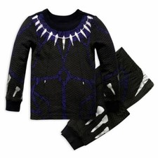 Marvel Black Panther Long Sleeve Tight Fit Pajama Set Boy 5 6 7 8