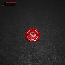 Red Carbon Fiber Interior Engine Start Button For Corvette C8 Z51 Z06 2020-2025