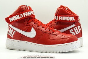 air force 1 high supreme world famous red