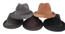 Herrenhut Cordhut Trilby Kulthut Krause Baumwollhut Erntehut Herbst Winter 