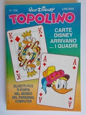 topolino	1856	disney	carte quadri olivetti paperino statuetta maya ginger fred