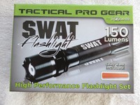 Aluminum Tactical Pro Gear Swat High Performance Flashlight Set..reachable..new Aluminum Tactical Pro Gear Swat High Performance Flashlight Set..reachable..new