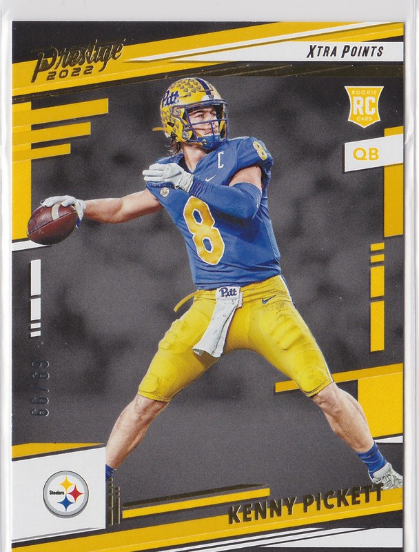2022 Panini Prestige KENNY PICKETT RC Rookie Gold Xtra Points #/99 Steelers