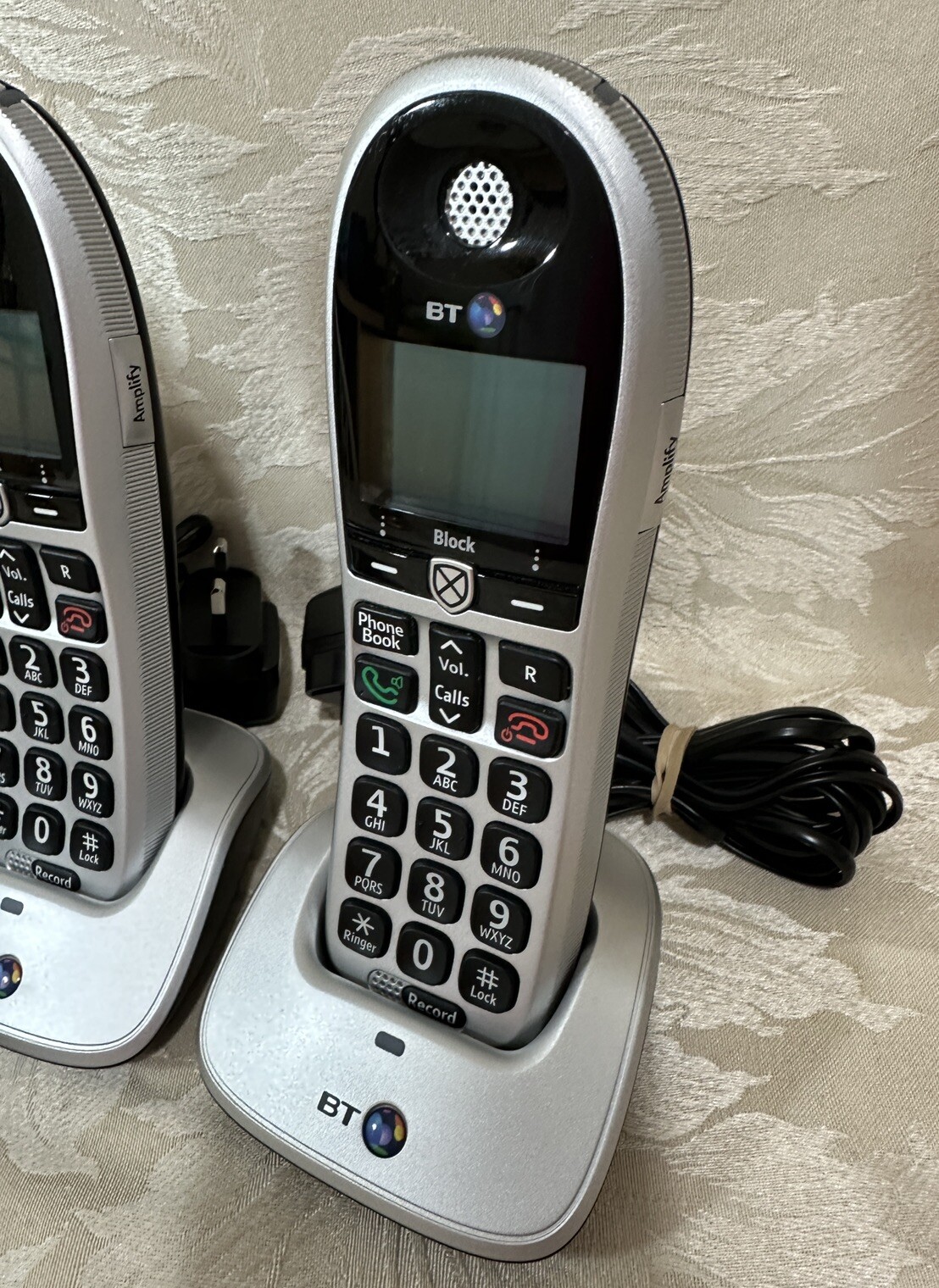 BT 4600 Trio Big Button Cordless Phone Answer Machine Call Blocker Speaker Phone eBay