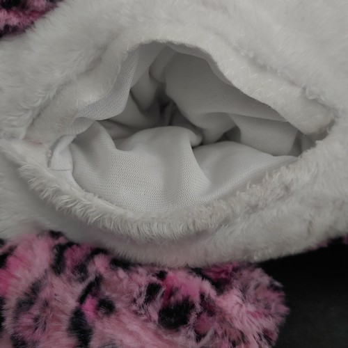 Safari Surprise Bianca and 2 Cubs Babies Pink Leopard Plush Stuffed Toy - Picture 11 of 12