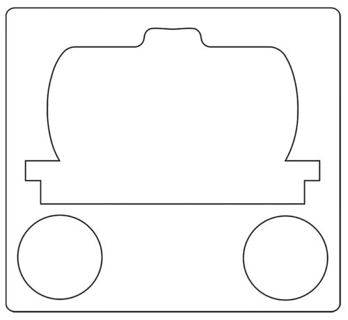 New Retired Sizzix Bigz Train Tanker Car die #657876 Retail $22.99 Rachel Bright - Picture 3 of 7