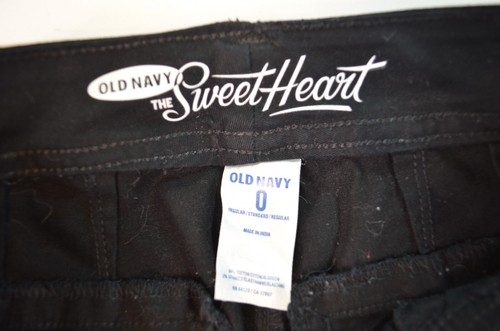 Old Navy Girls Youth Size 0 Black Sweetheart Uniform Pants Waist 27 x L 25.5 in - Picture 5 of 9