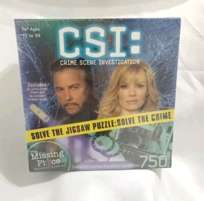 CSI Crime Scene Investigation Solve The Jigsaw Puzzle 750 Pieces Sealed New 