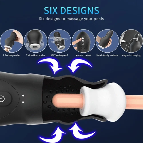 Male Masturbaters Automatic HandsFree Sucking Mastubator Cup Sex Toys for Men - Bild 6 von 15