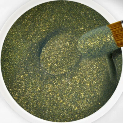 Jolifin LAVENI Farbgel - khaki glimmer 5ml #1040