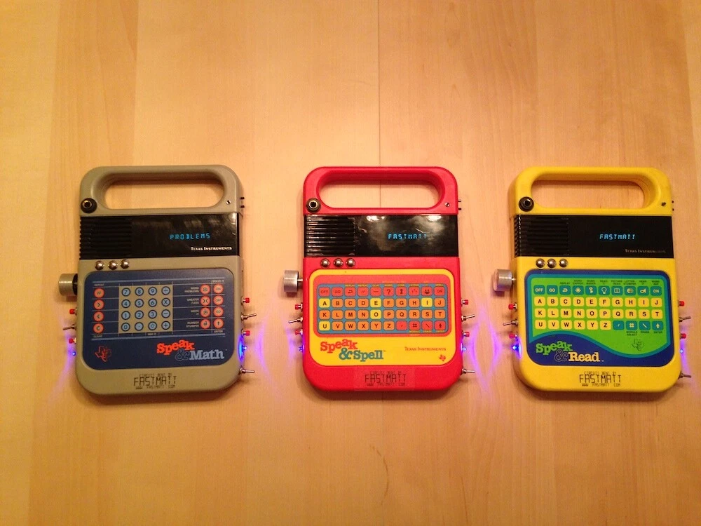Circuit Bent Speak and & Spell, Read, and Math (3-pack) by fastmatt