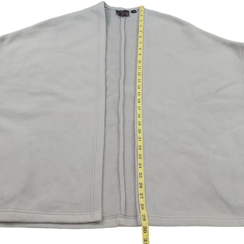 United by Blue Myles Fleece Shawl Poncho Womens One Size Gray Polartec Cozy - Picture 7 of 10