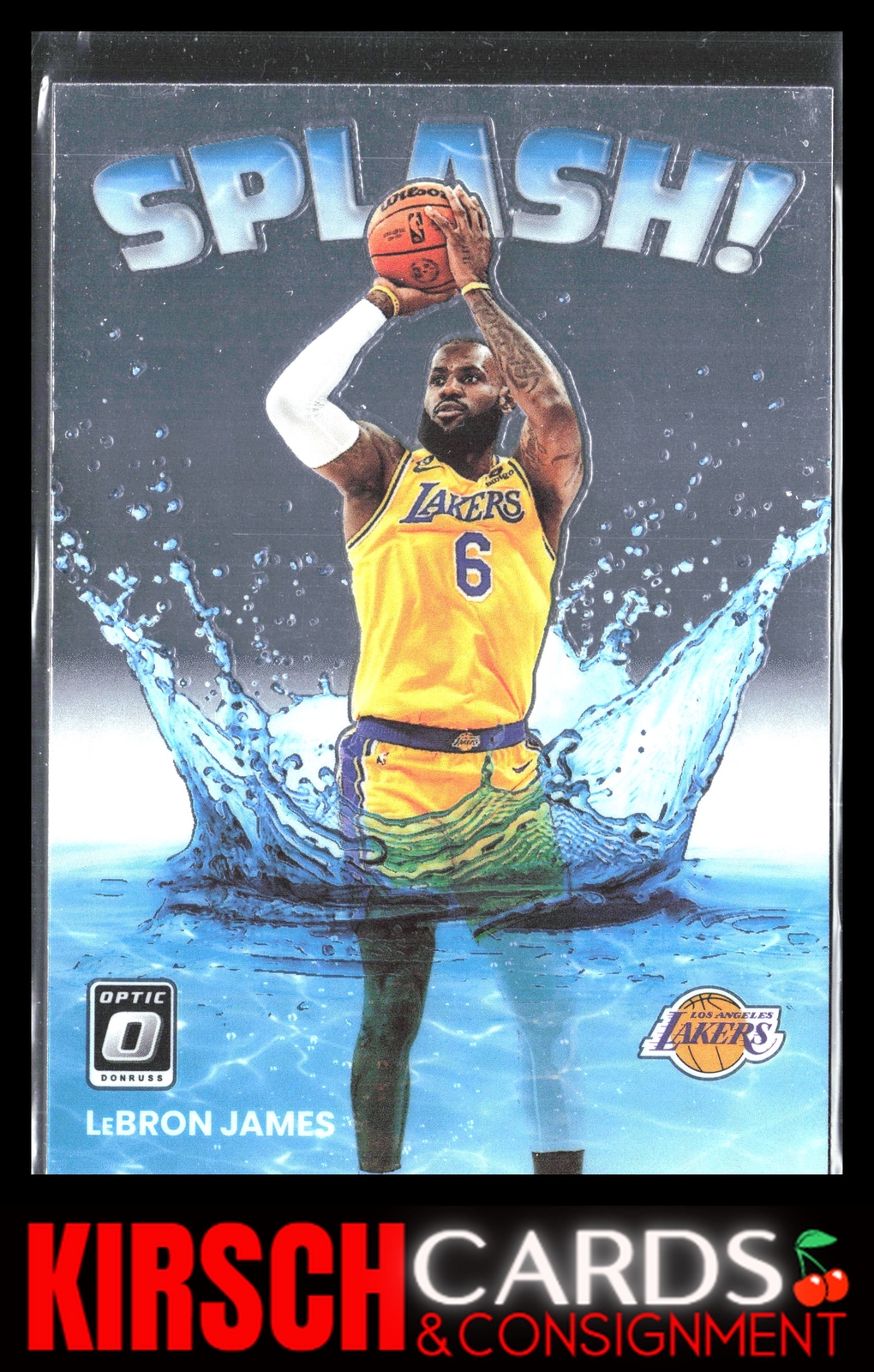 LeBron James 2022-23 Donruss Optic #15 Splash! Los Angeles Lakers