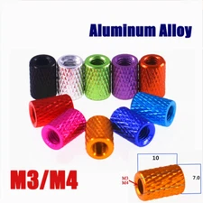 M3/M4 Aluminum Alloy Knurled Thumb Nut Spacers Standoff Sleeve Connecting Nuts 